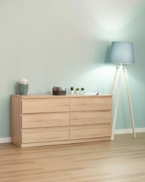 Комод МАЛЬТА длинный с шестью ящиками