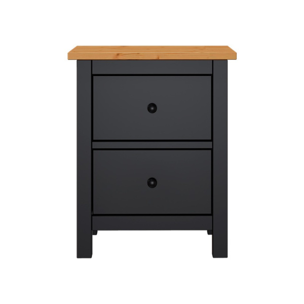 Комод 2 ящика Кымор Hemnes (Цвет Черный/светло-коричневый)