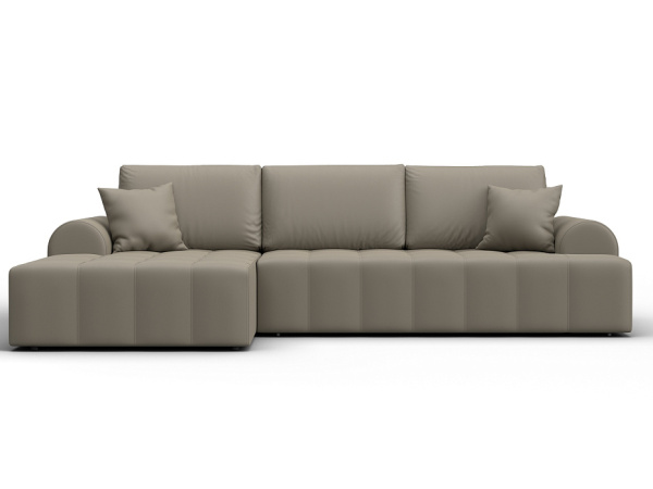 Диван угловой Лига-080 угол левый Экокожа (GRIFON 4 бежевый)