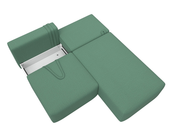 Диван угловой модульный Лига-060 НПБ угол универсальный Рогожка