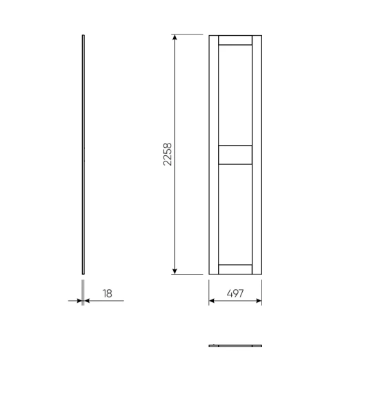 2.06.14.330.1 МАКС дверь 50 (2 заполнения) белая