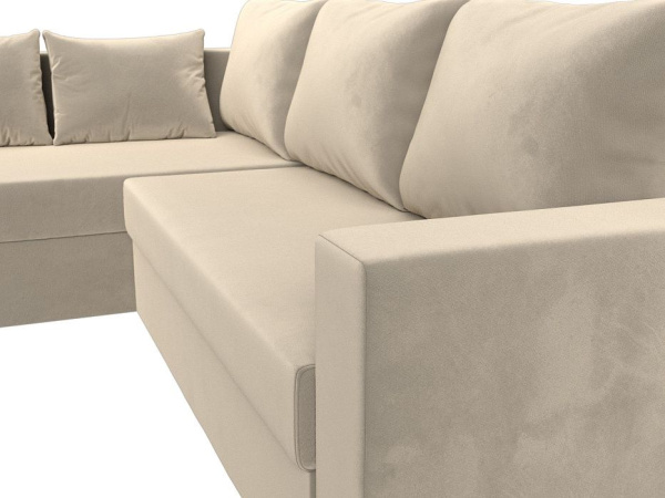 Диван угловой Мансберг левый угол Микровельвет