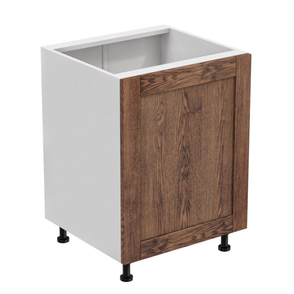 Шкаф Напольный 60x53x72 Глубокий + 1 полка, 1 дверь (Фасад Bergen коричневый)