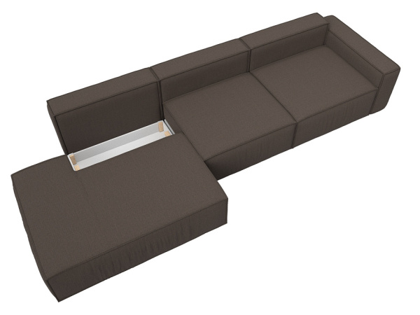 Диван прямой Прага Модерн Лонг подлокотник справа Рогожка