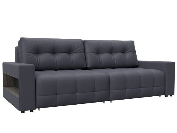 Диван прямой с полками Лига-053 НПБ Экокожа