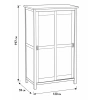 Шкаф Кантри Hemnes 20 SW ММЦ (Блек)