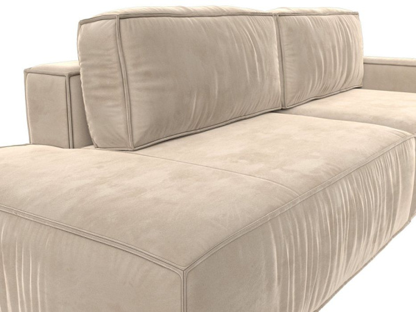 Диван прямой Прага Модерн подлокотник справа Велюр