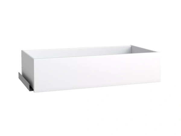 Ящик МАКС длинный выдвижной в двухдверный шкаф (цвет белый)