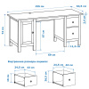Стол письменный 12 Кымор Hemnes