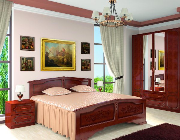 Тумба прикроватная Лак 2 ящика