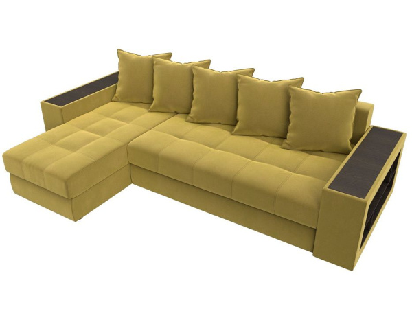 Диван угловой с декором Лига-049 НПБ Велюр