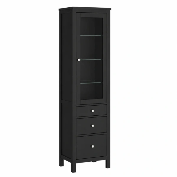 Шкаф для посуды Кантри Hemnes 13 ММЦ (Блек)