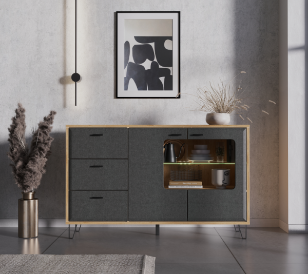 Тумба GRACE KOM2W3S с подсветкой