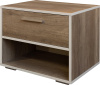 Тумба прикроватная Юнона Лайт П3.0582.1.60 (Дуб бордо лайт+Дуб каньон)