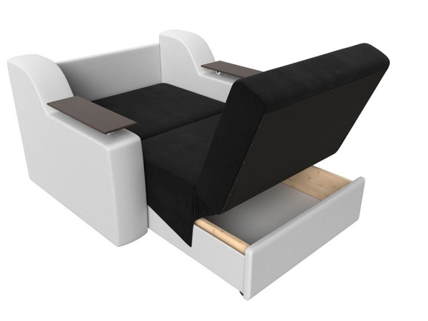 Диван прямой аккордеон Сенатор 100 Микровельвет\Экокожа