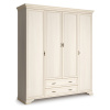Шкаф распашной четырехдверный Сиена (Бодега Белый (Патина «Золото»))