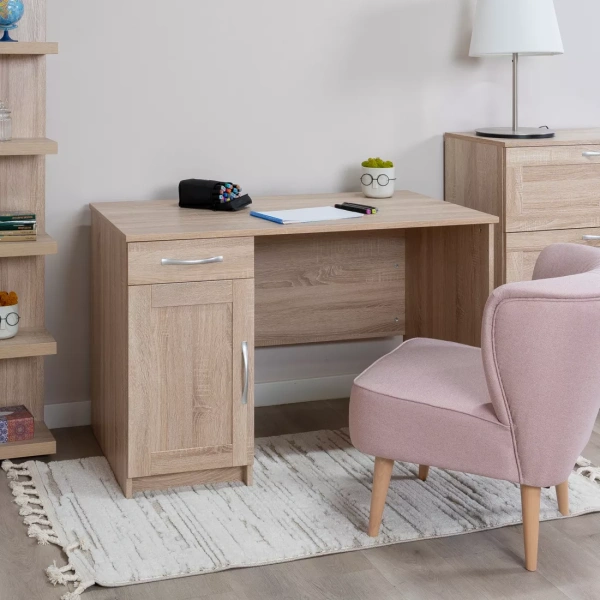 Стол КАСТОР письменный с одной тумбой и одним ящиком