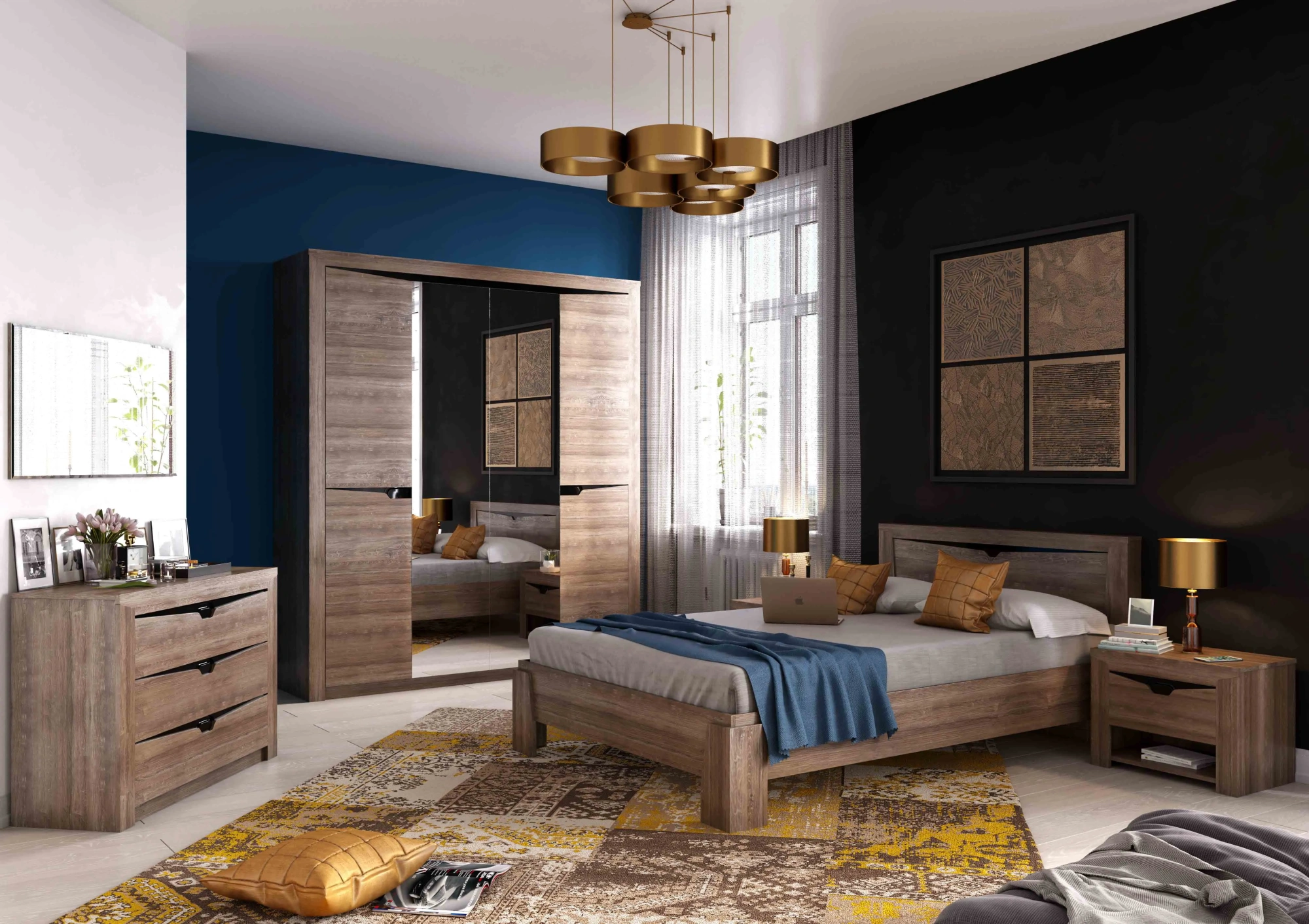 Комплект полок для 2 дв. шкафа Соренто