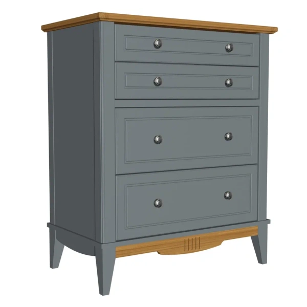 Комод NN 022 Пенни (Серый 7046/Антик 24)