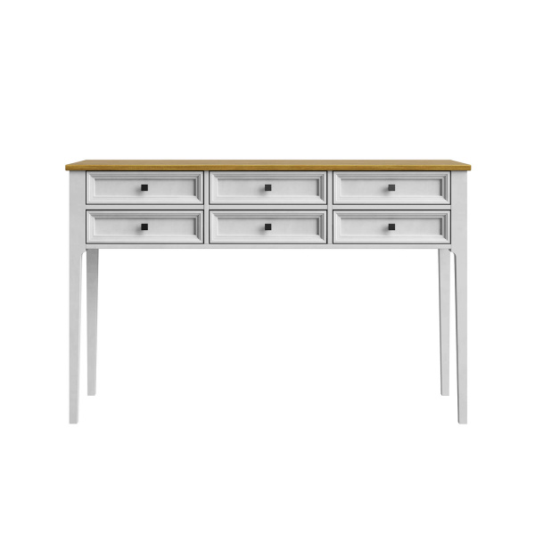 Стол консольный Квадро-С 06 (Белый лак + антик №24)