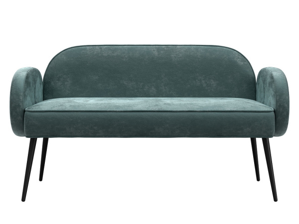 Диван прямой Лига-086 Велюр (велюр NUVOLA 73 серо-бирюзовый)