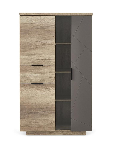 Шкаф с витриной 1V2D1S-P KAYLAS