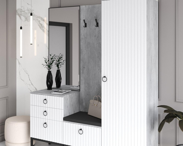 Тумба Бержер с зеркалом