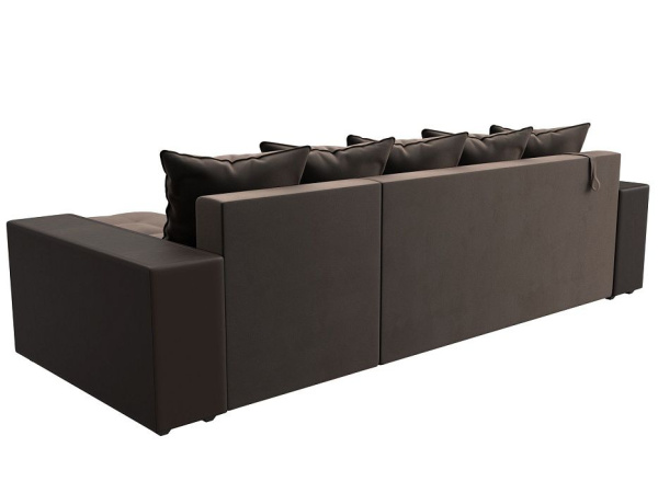 Диван угловой Дубай правый угол Велюр\Экокожа