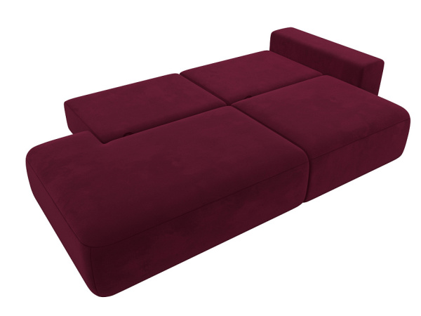 Диван прямой Лига-036 НПБ Модерн подлокотник справа Микровельвет