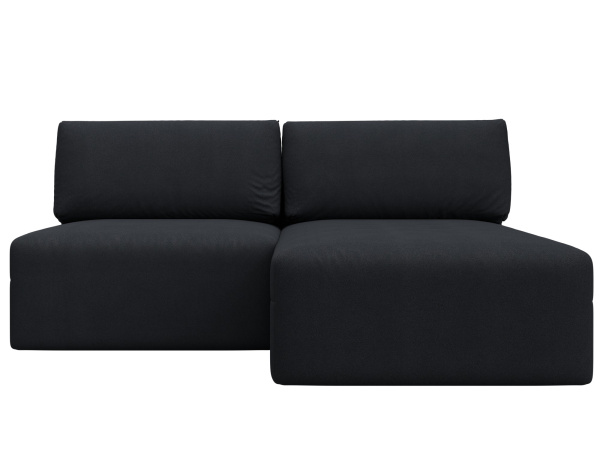 Диван угловой модульный Лига-060 НПБ угол универсальный Замша (JOLY 16 темно-серый)