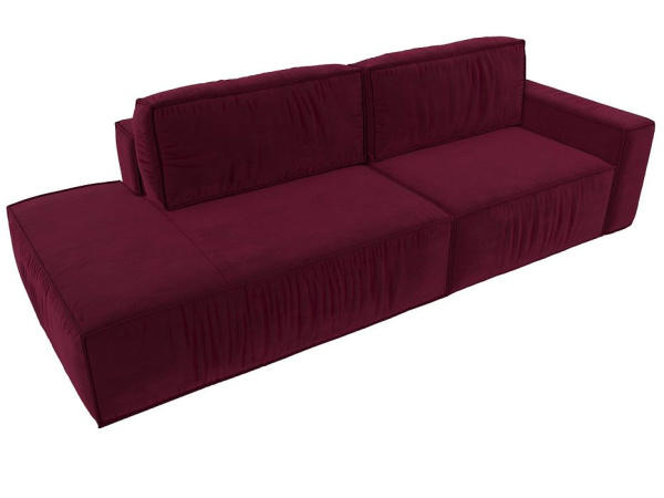 Диван прямой Прага Модерн подлокотник справа Микровельвет