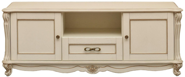 Тумба ТВ Алези П1.350.0.02 (П350.02) (Слоновая кость с золочением)