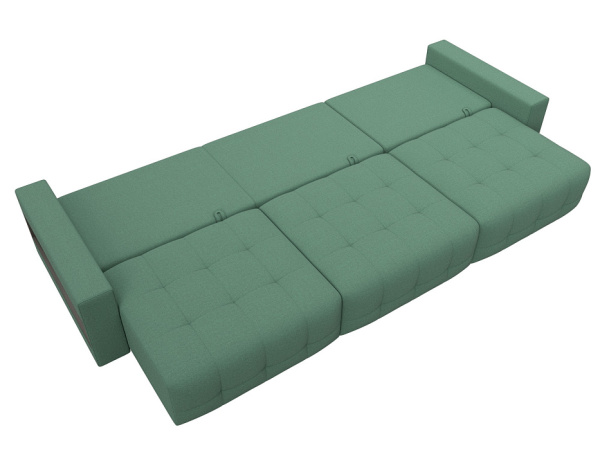 Диван прямой с полками Лига-053 НПБ Лонг Рогожка