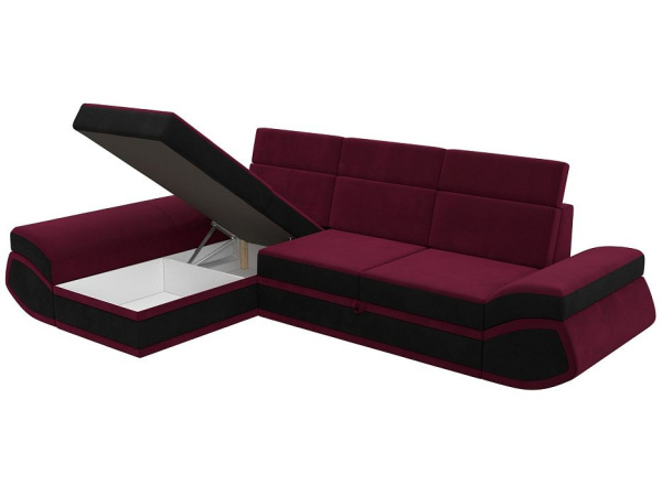 Диван угловой Лига-032 левый угол Микровельвет