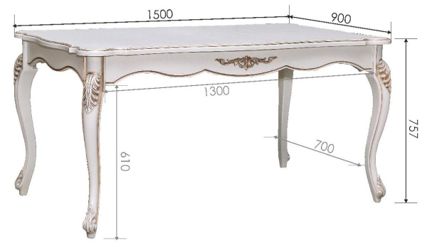 Стол обеденный Алези П1.350.4.07 (П353.07)