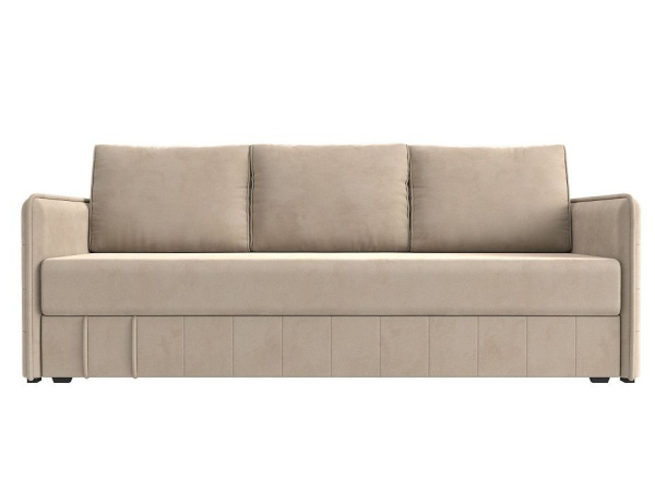 Диван прямой Слим НПБ Велюр (Бежевый)