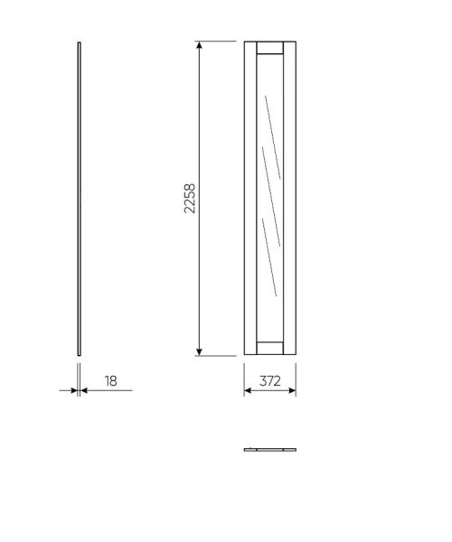 2.06.14.380.1 МАКС комплект дверей 75 (с зеркалом) белый