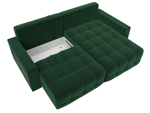 Диван угловой с полками Лига-053 НПБ Велюр