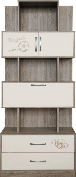 Шкаф комбинированный Бритиш Бум П3.0551.1.03 (Дуб трюфельный + крем)