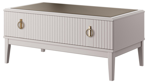 Стол журнальный Фарго (ЛДСП Персидский жемчуг/Лак Льняной)