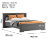 Кровать с подъемным механизмом б.о. ЖАСМИН Loz160Х200