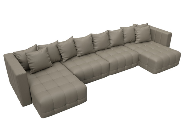 Диван П-образный Лига-052 НПБ Лонг Экокожа