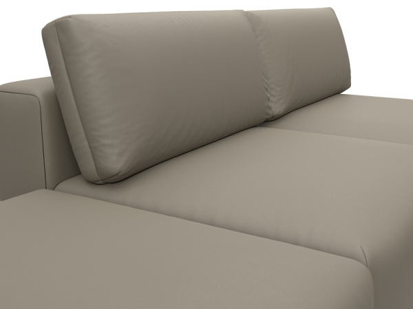 Диван угловой модульный с пуфом Лига-060 НПБ угол универсальный Экокожа