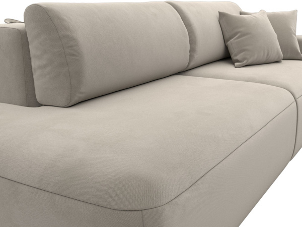 Диван прямой Лига-036 НПБ Модерн подлокотник справа Микровельвет