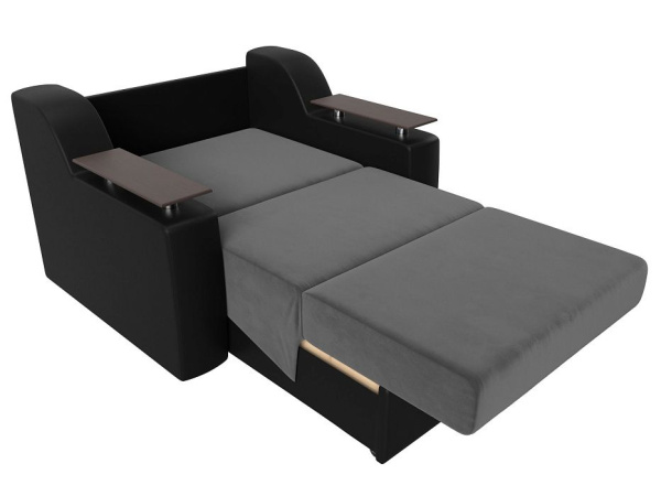 Диван прямой аккордеон Сенатор 100 Велюр\Экокожа