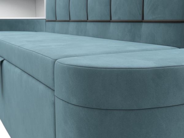 Диван кухонный угловой Тефида левый угол Велюр