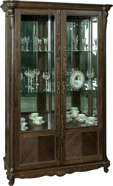 Шкаф с витриной Алези П1.350.0.19 (П350.19) (Табак)