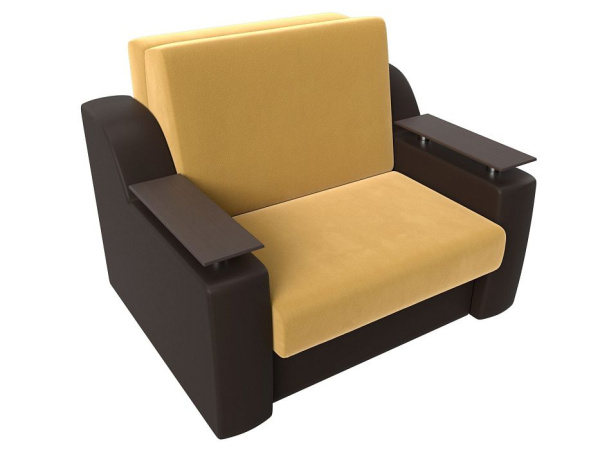 Диван прямой аккордеон Сенатор 100 Микровельвет\Экокожа