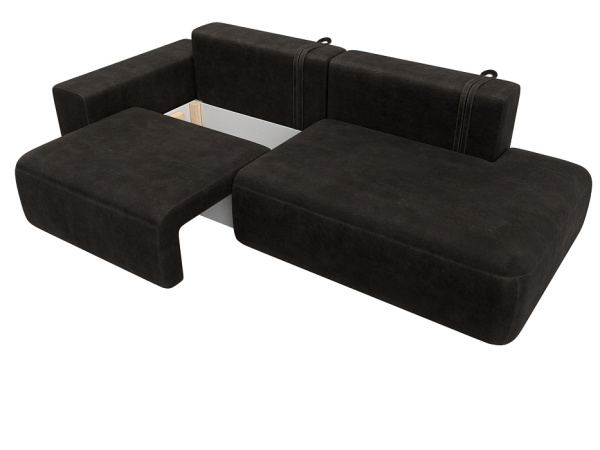 Диван прямой Лига-036 НПБ Модерн подлокотник слева Велюр