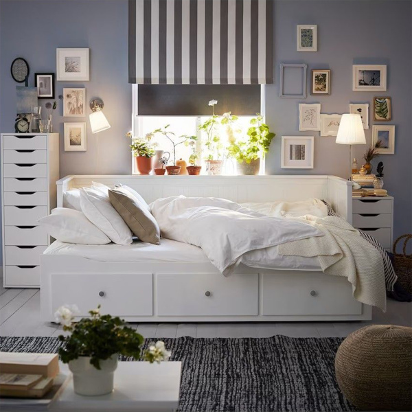 Кровать односпальная с ящиками 80*200 Кантри Hemnes ММЦ